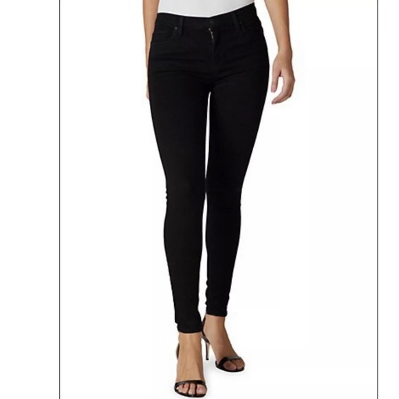 Hudson Jeans Denim - Hudson Black Nico Super Skinny Jeans Distressed size 30